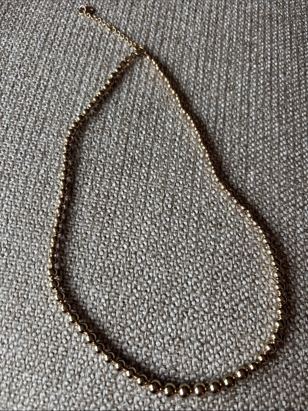 LOFT Gold Bead Layering Necklace